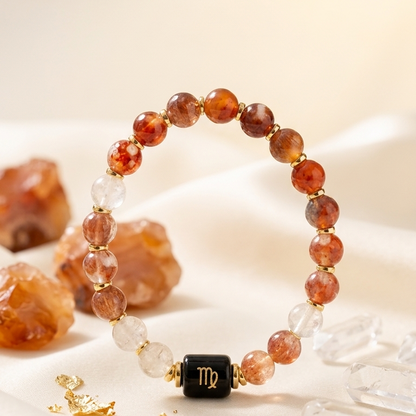 Virgo Zodiac Natural Gemstone Bracelet
